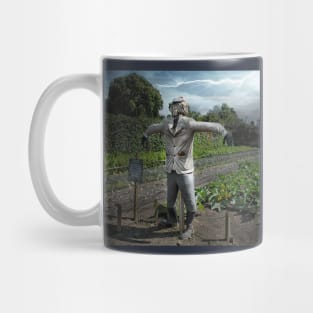 Thunder and lightening scarecrow.Vegetable and flower gardening Mug